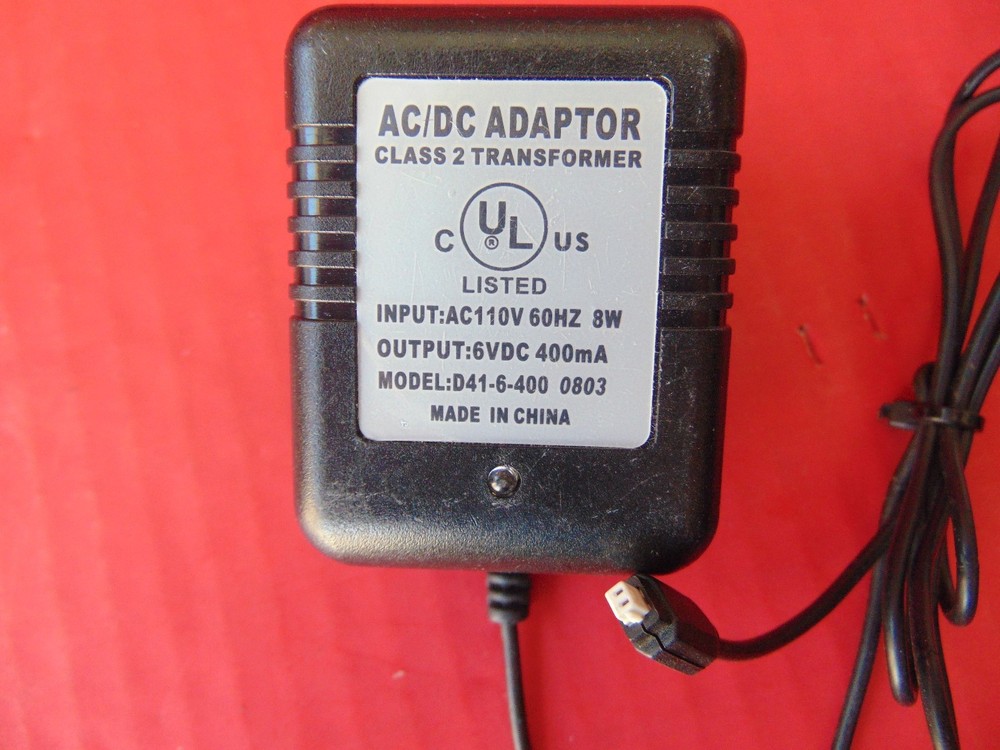 AC Power Adapter Supply DIRECT PLUG-IN D41-6-400 Multi-Purpose