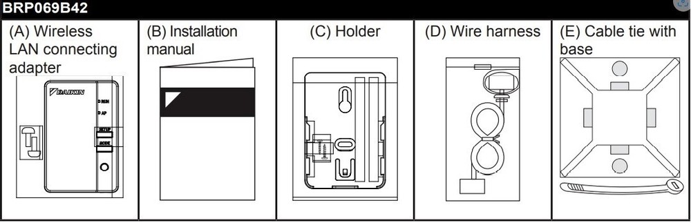 DAIKIN BRP069B42 Wi-Fi Online Controller adapter