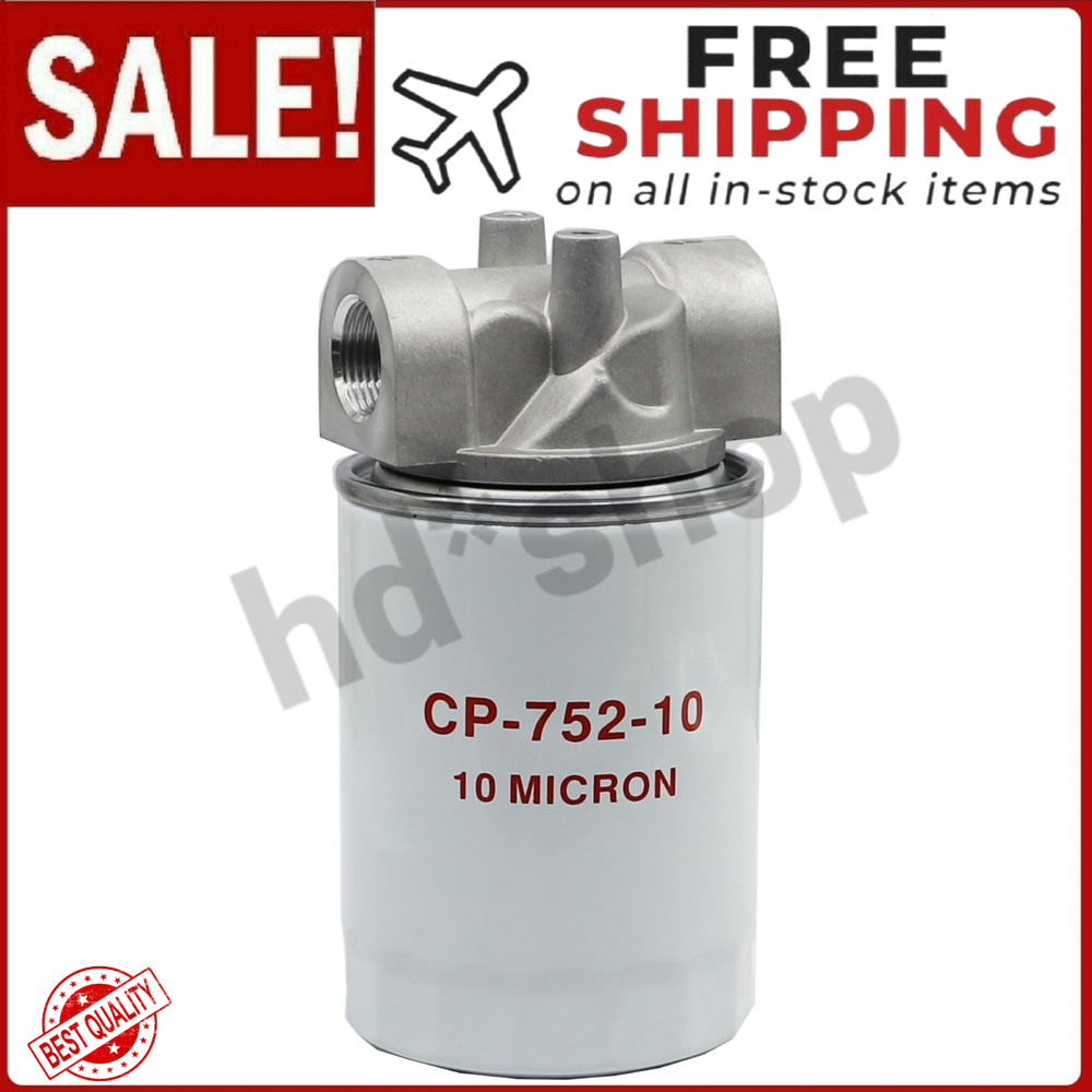 Spin-On Filter Assembly Hydraulic Oil Filter for Petroleum Based Fluids 10 Micro