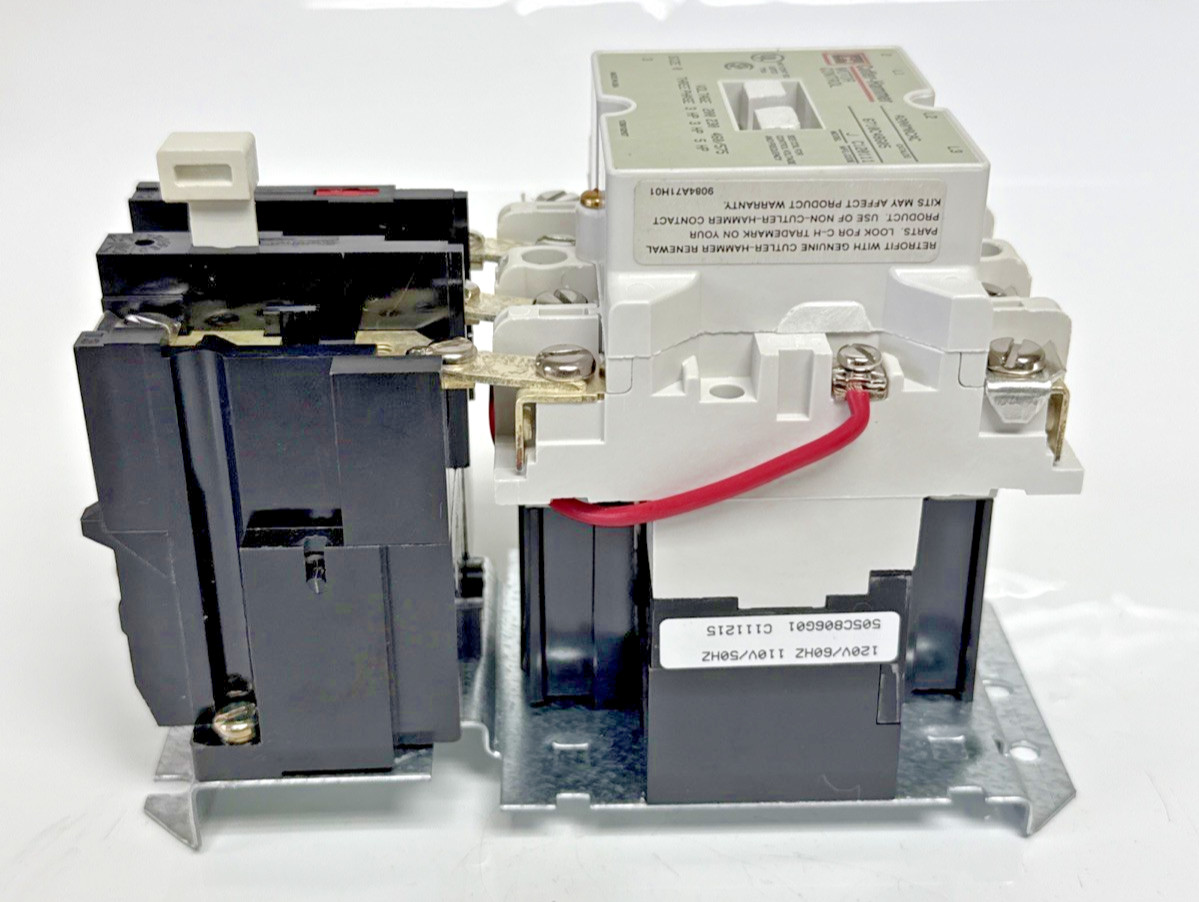 Eaton Cutler-Hammer A200M0CAC Size 0 Non-Reversing Starter 3-Pole 120V Coil