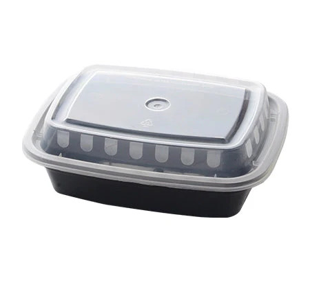 48oz Square Microwaveable Container with Lid, 150 Sets (50/6)
