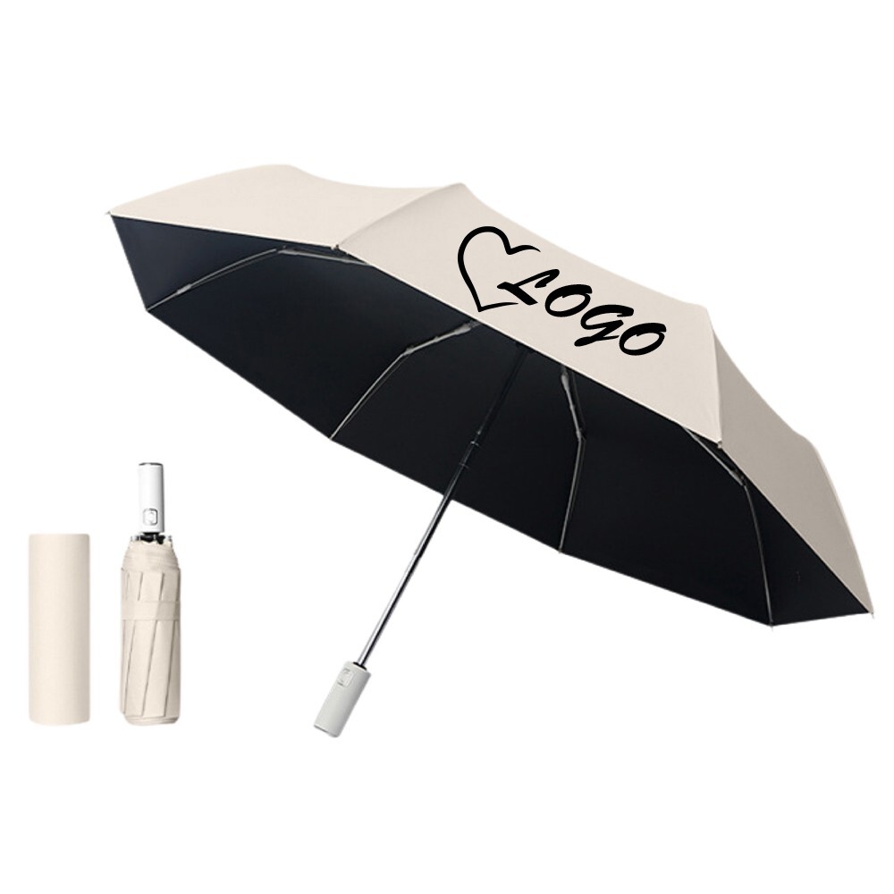 Custom Automatic Umbrella Windproof Personalized PRINTED Compact Umbrella