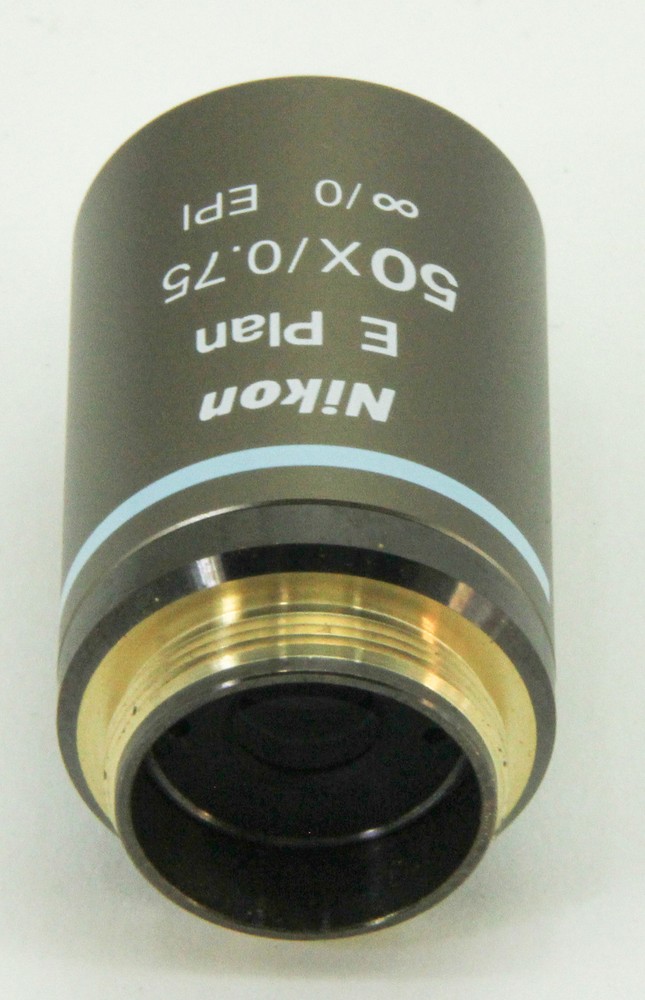 10779 NIKON EPI DRY MICROSCOPE OBJECTIVE E PLAN 50X / 0.75 WD 0.48
