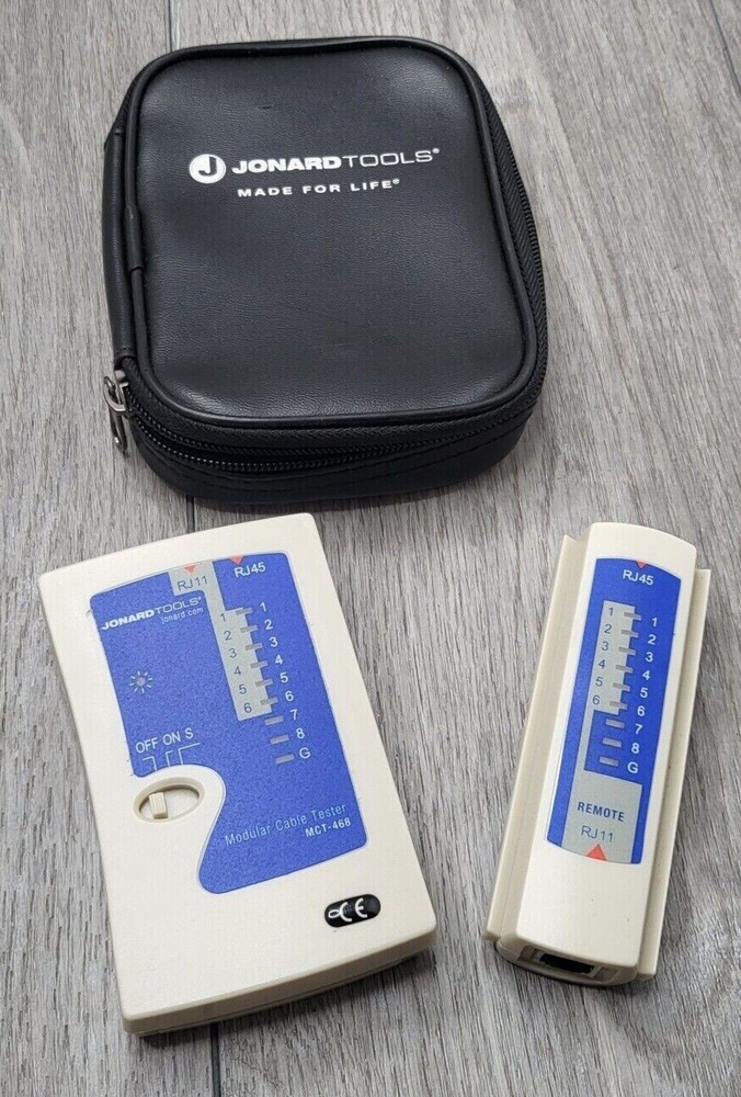JONARD TOOLS MCT-468 Modular Cable Tester with Carrying Case