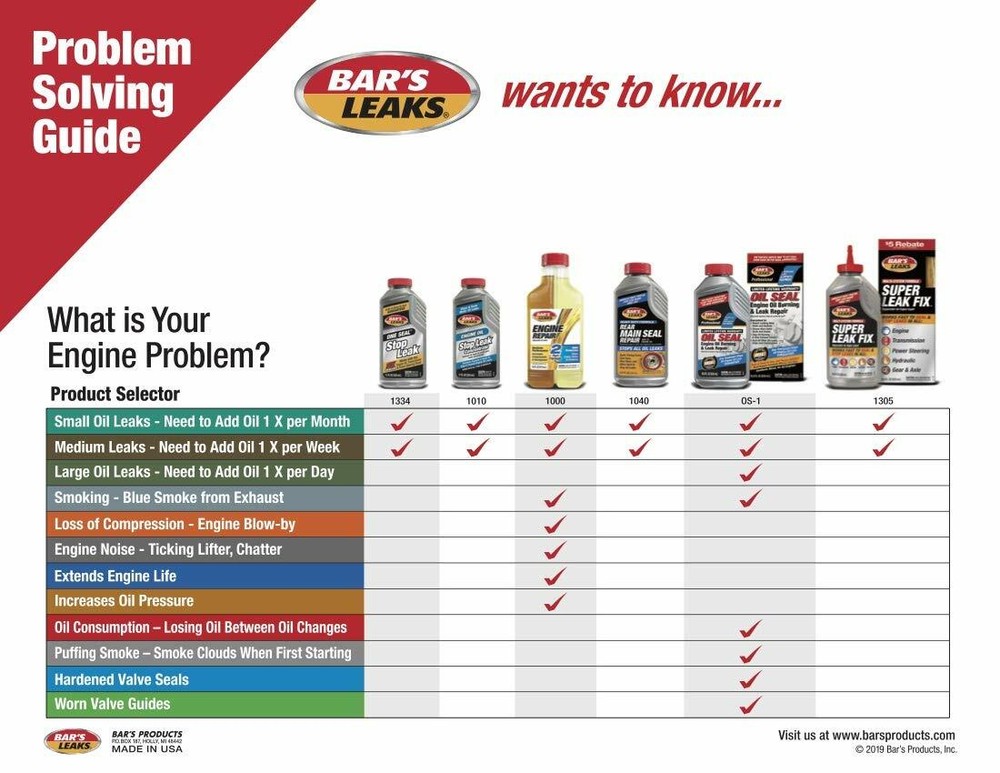 Bar's Leaks 1000 Engine Repair - 16 oz.