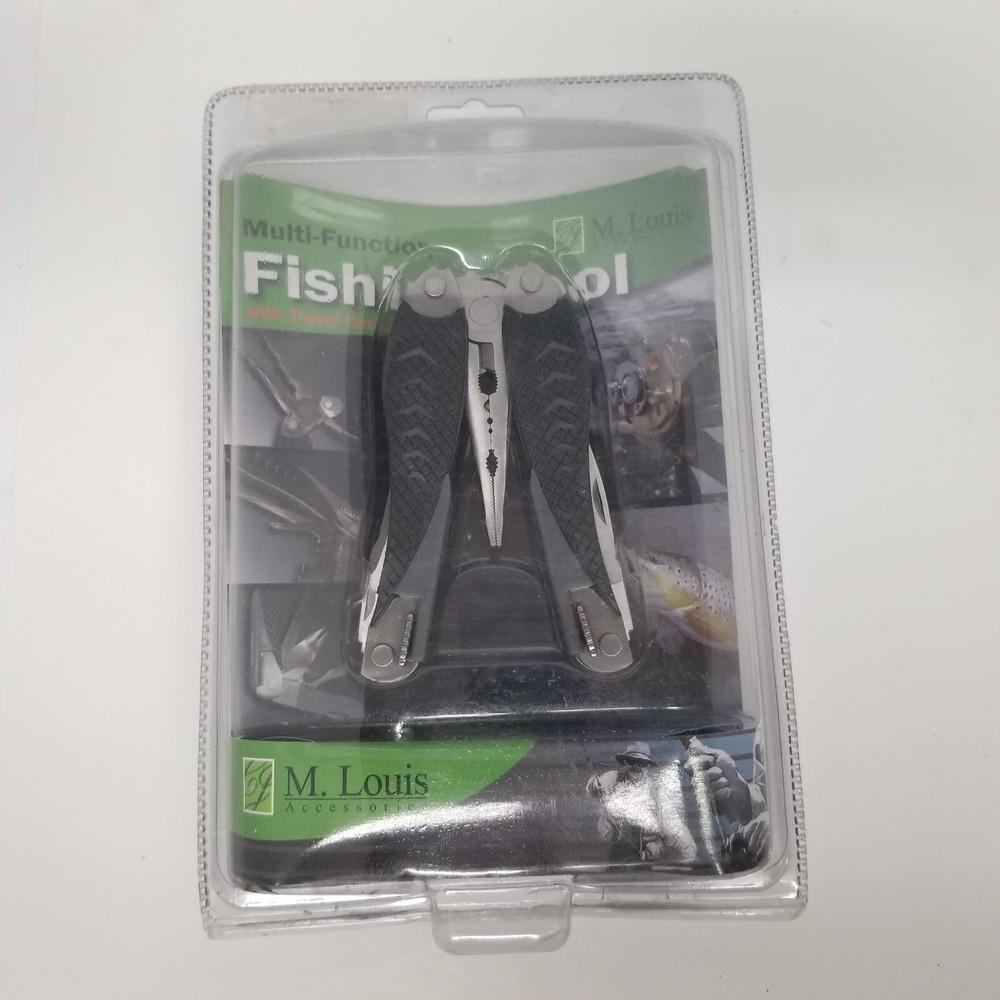 M. Louis Accessories Multi Function Fishing Tool & Travel Case, 14 Function, New