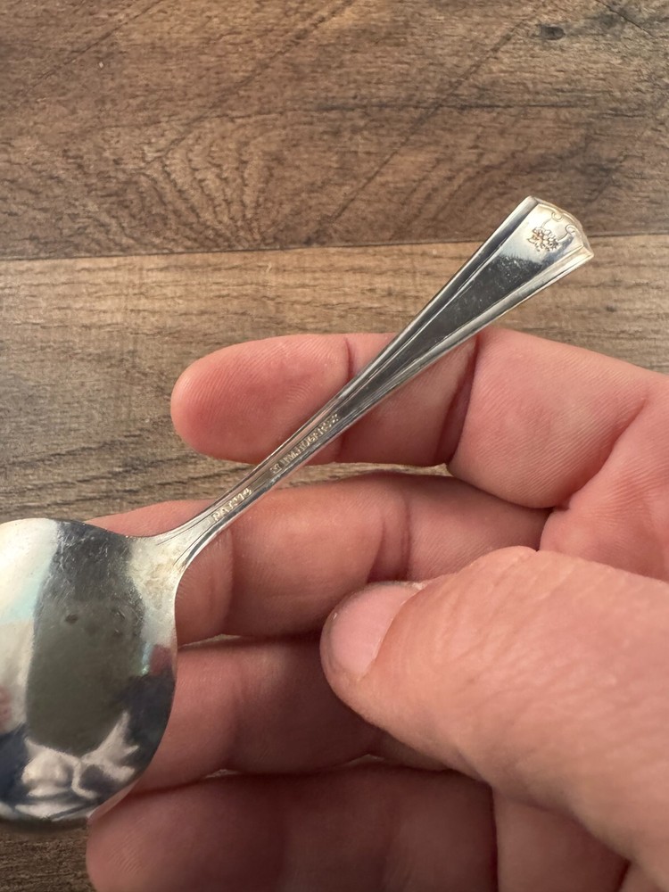 Wm Rogers Ashland Pattern Silverplated Soup Spoon Monogrammed