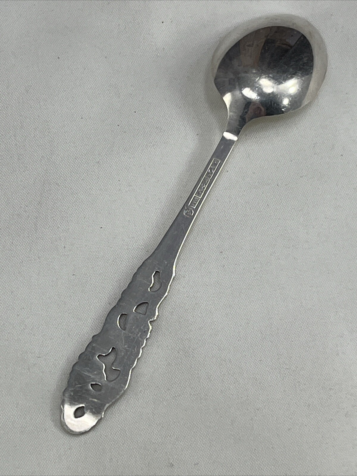 Mylius Brodrene Tele Norway 830 Silver Demitasse Spoon 4.5" 10 grams sterling M3