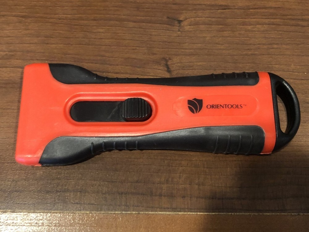 Scraper Razor Blades Mini Plastic Retractable with 5 Blades Window Scraper