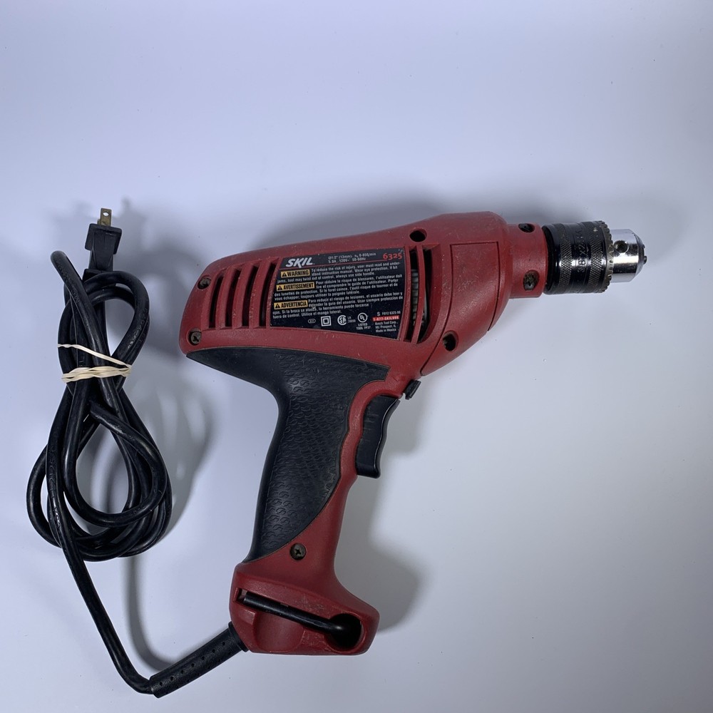 SKIL 1/2” Variable Speed Drill, 5 AMP, Model 6325 Used Tested Works