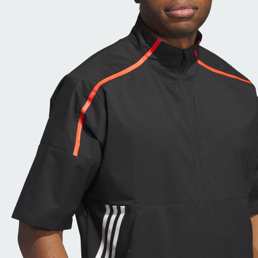 adidas men Core Provisional Short-Sleeve 1/2-Zip Jacket