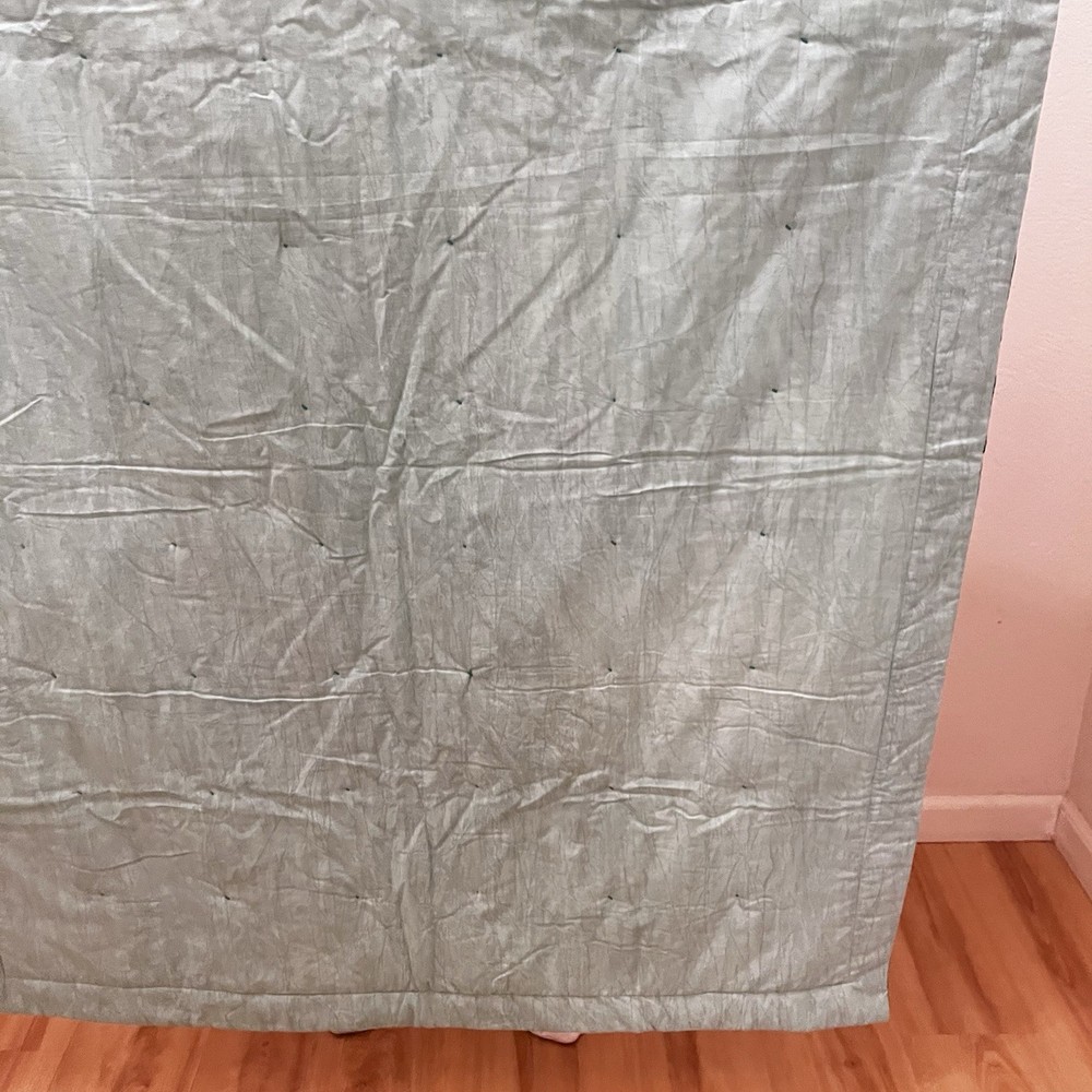 Handmade Patchwork Quilt Throw Lap Blanket Floral Teal Green