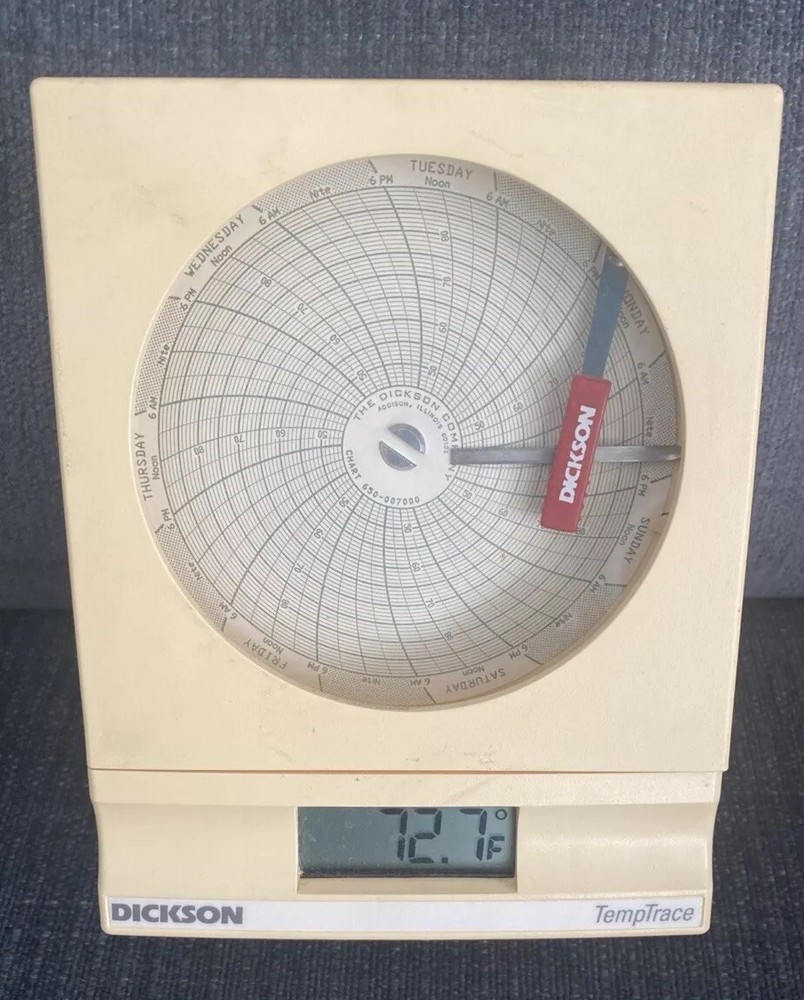Dickson Temperature Chart Reader - Model SL490F7 Battery Operated