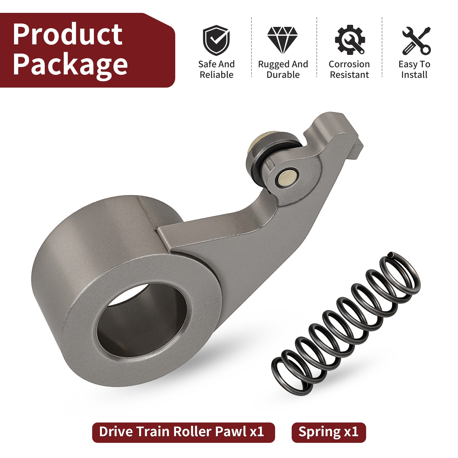 Drive Train Roller Pawl 3235452 & Spring for Polaris Ranger 570 Crew 570 2014-25