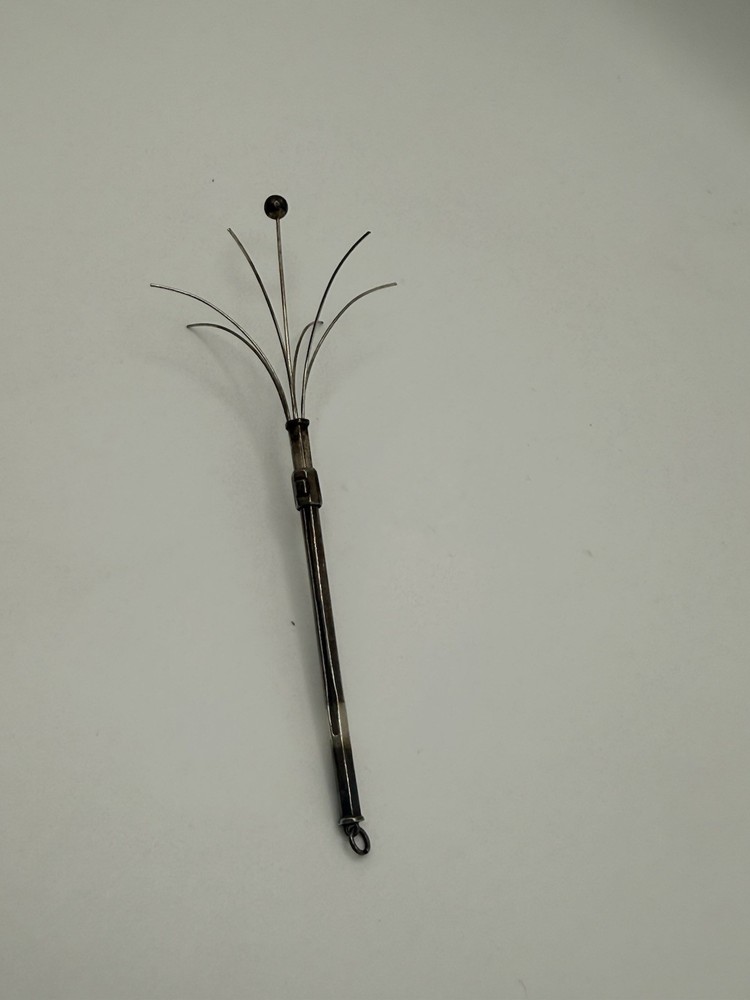 Vintage sterling silver retractable swizzle stir sticks