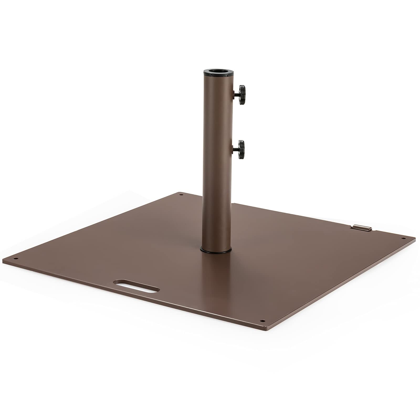 50LBS Patio Umbrella Base, Portable Outdoor Umbrella Base Stand,24 Inches Square