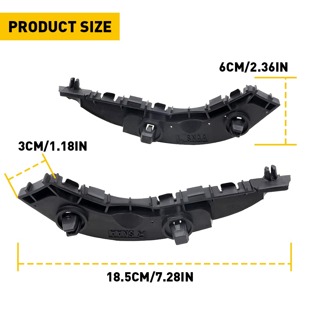 2pcs Front Bumper Bracket Left & Right side for Honda Civic 2006-2010 2011