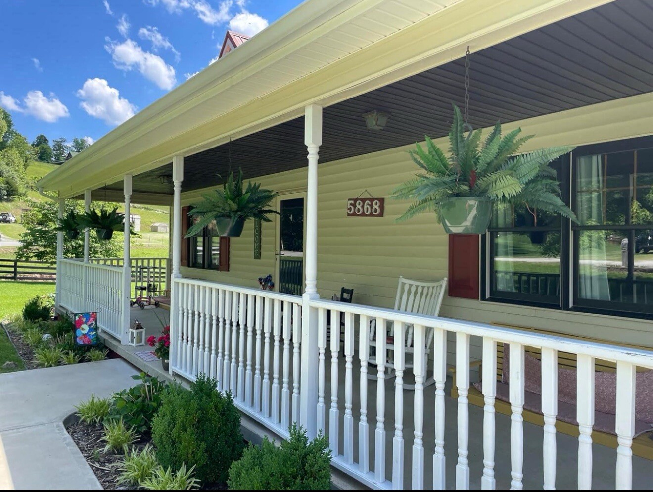 48" Boston Fern Artificial Bush Plant Pack 2. Retail $103