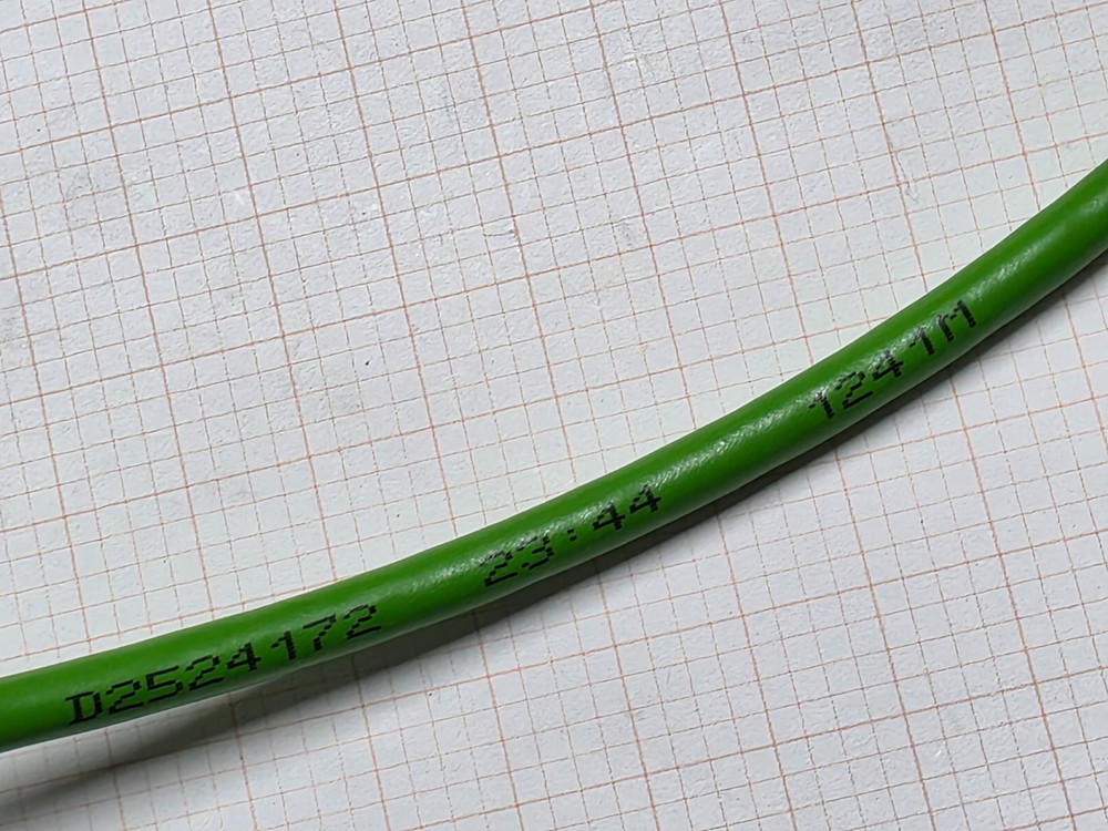 Belden 7960A 22/2P DataTuff CAT5e PROFINET Type A Network Cable PLTC Green /25ft