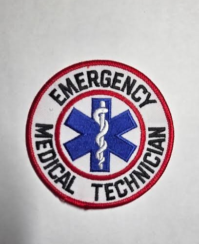 Emergency Medical Technician (iron on embroidered patch)