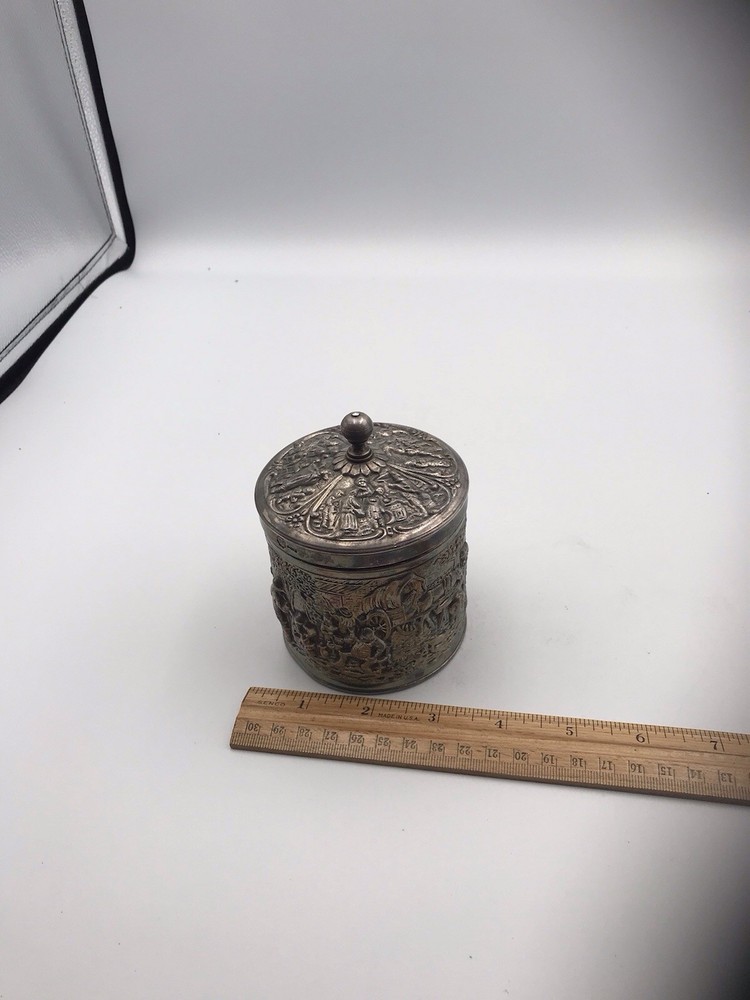 1962 Netherlands Douwe Egbert Silver Tea Caddy