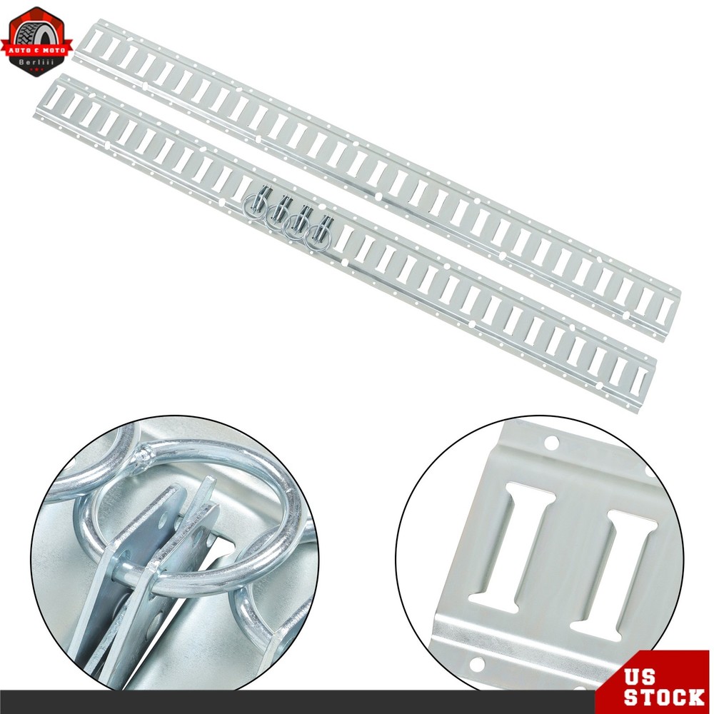 5' E Track Tie Down Enclosed Trailer 12 Pack Galvanized Secure Cargo Heavy Loads