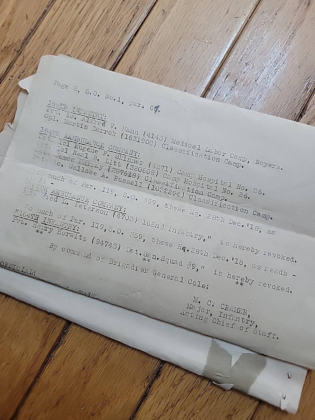 WWI Cecil Fletcher Dentist Archive AEF Photos Documents France WW1 1st Depot