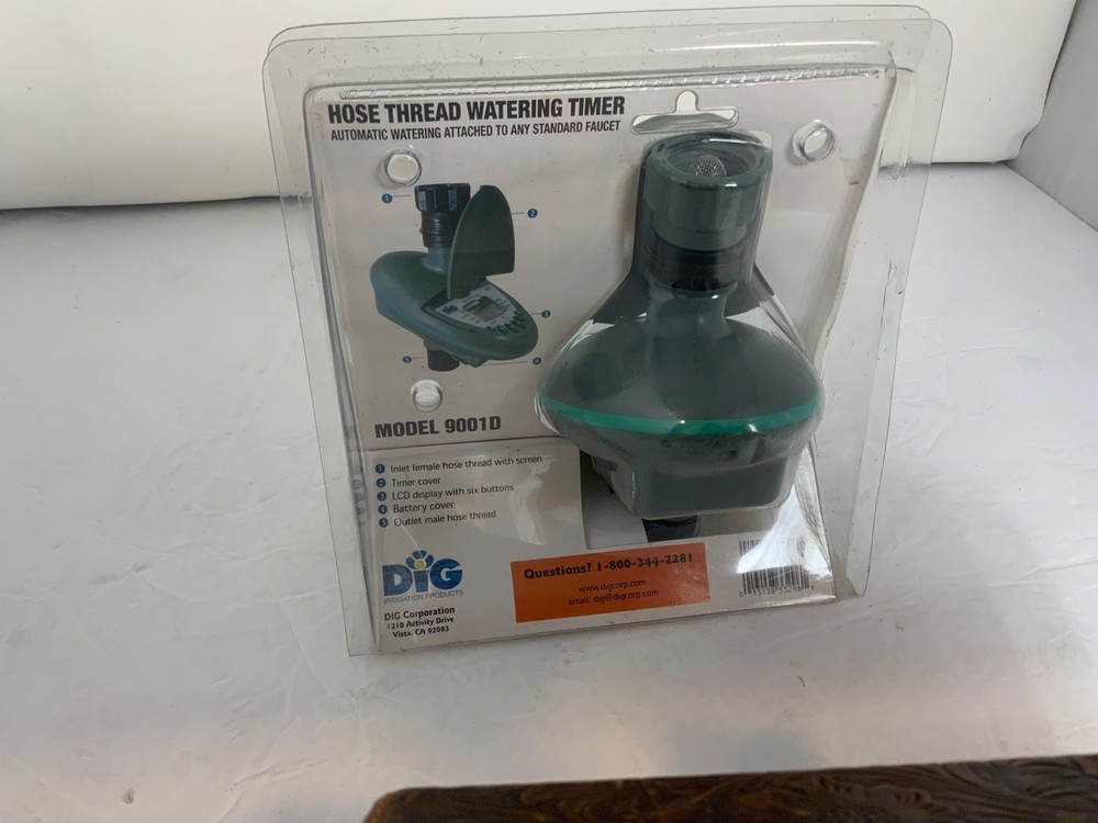 DIG Hose Thread Digital Sprinkler Watering Timer 9001D Clamshell NEW