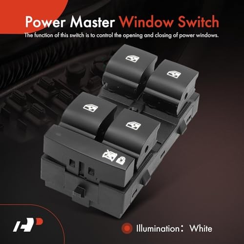 Front Driver Side Master Power Window Switch Compatible with Chevrolet Malibu