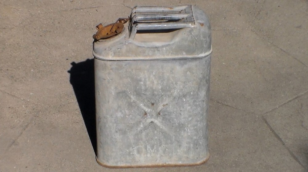 Old Relic WW2 US Army 1942 Dated Galvanized "Jerry Can" Water Can "NESCO" (USED)
