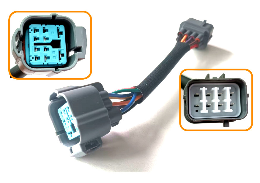 Obd2 8-Pin to Obd2 10-Pin Distributor Adapter Jumper Harness for Honda Acura