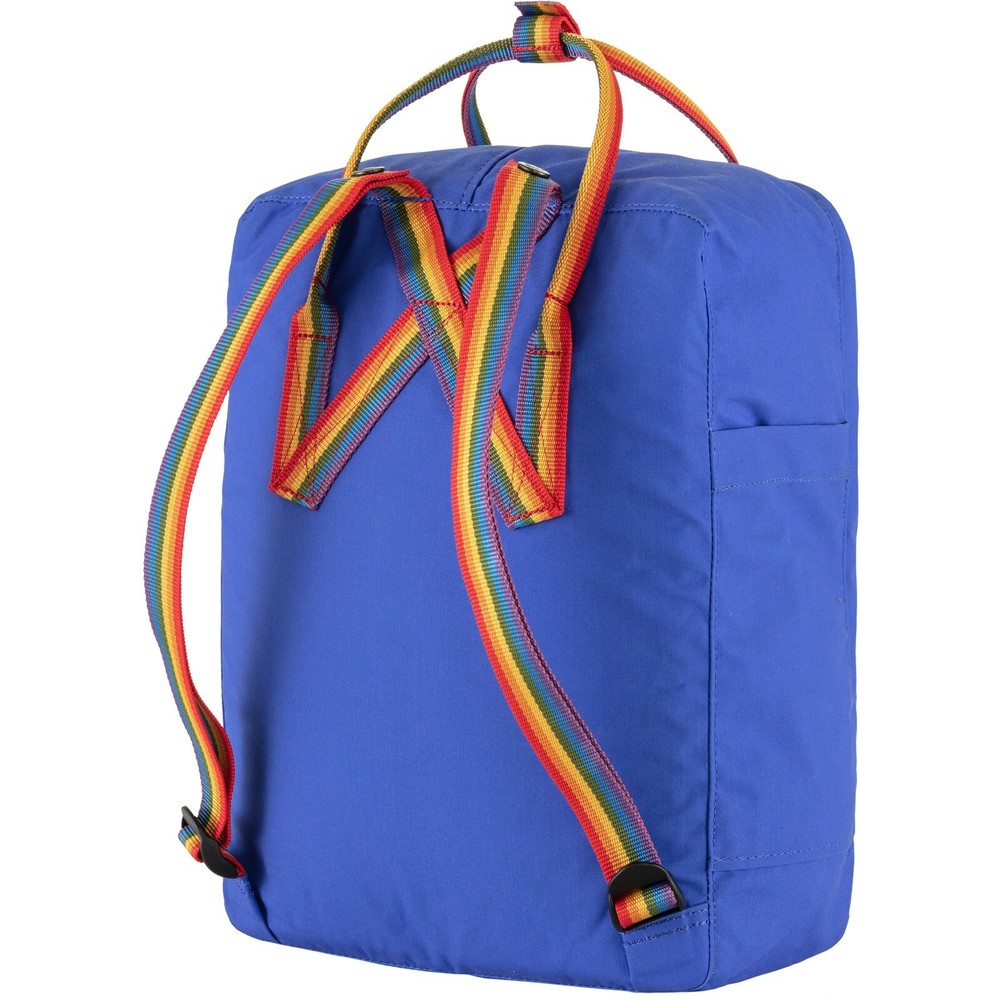Fjallraven Kanken Classic Backpack Cobalt Blue Rainbow Pattern