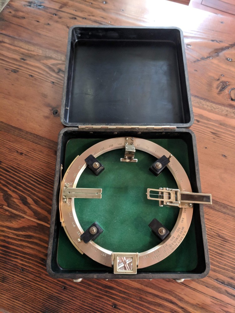 Azimuth Circle US Navy, Solid brass 1940