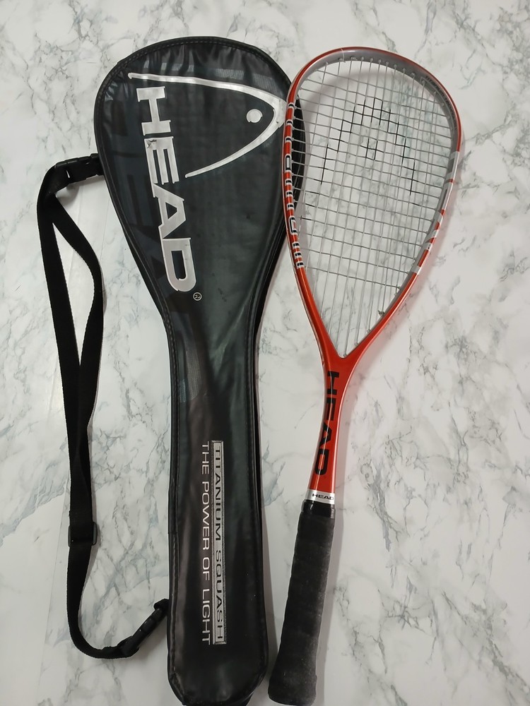 Head Titanium technology Squash Racquet W/ Case Excellent