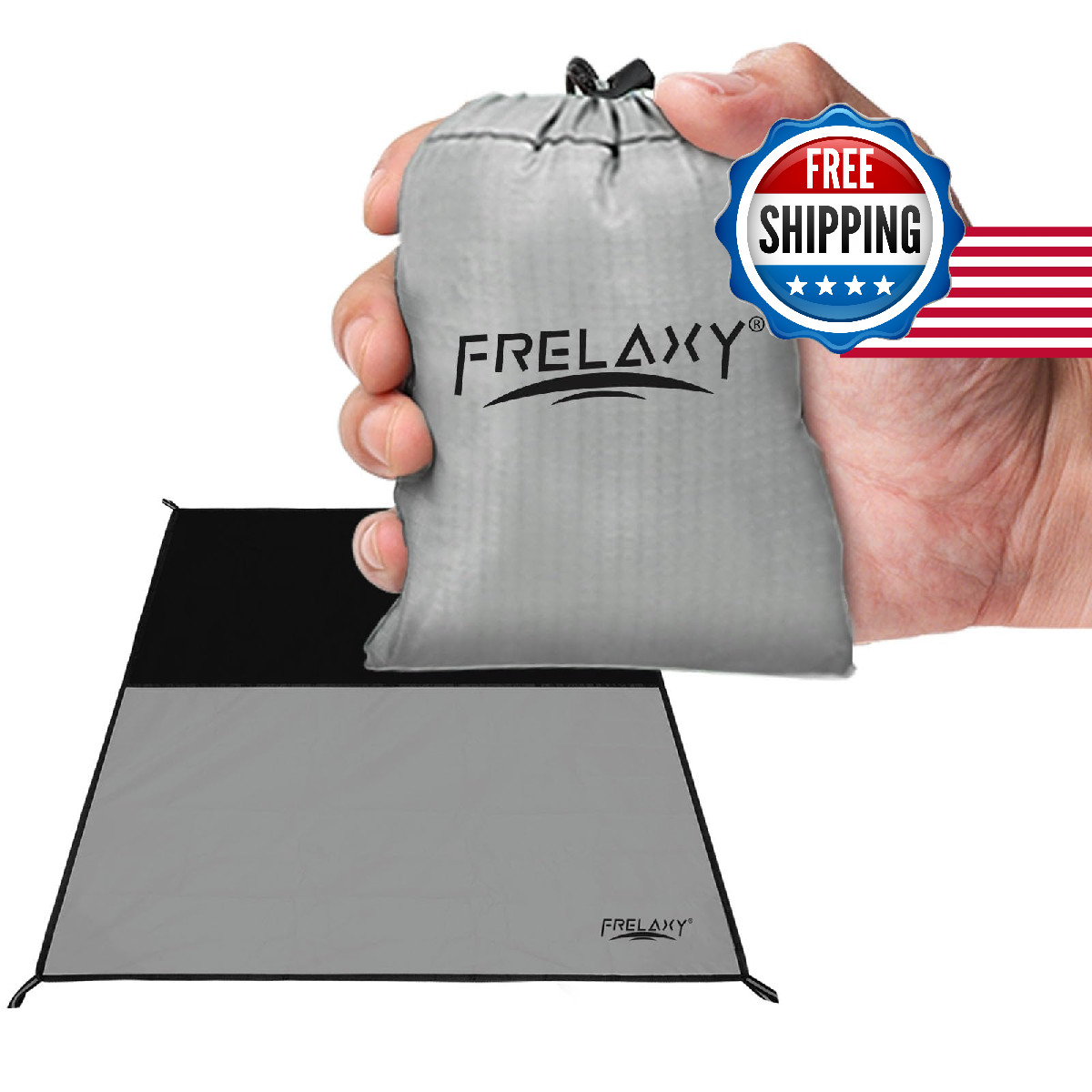 Frelaxy Pocket Picnic Blanket Waterproof Sandproof Beach Mat Compact Camping Tar