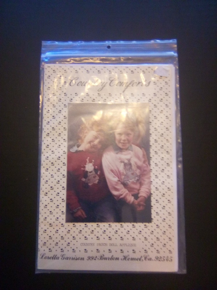 Country Patch Doll Applique Sewing Pattern By Country Comforts