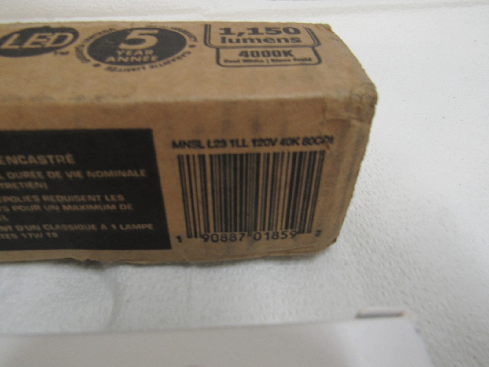 Lithonia Lighting 2' LED 1 Lamp Strip Light Matte White 4000K Bright Integrated