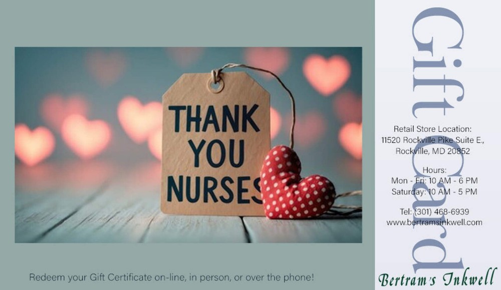 Bertram's Inkwell Gift Card - Nurse Appreciation