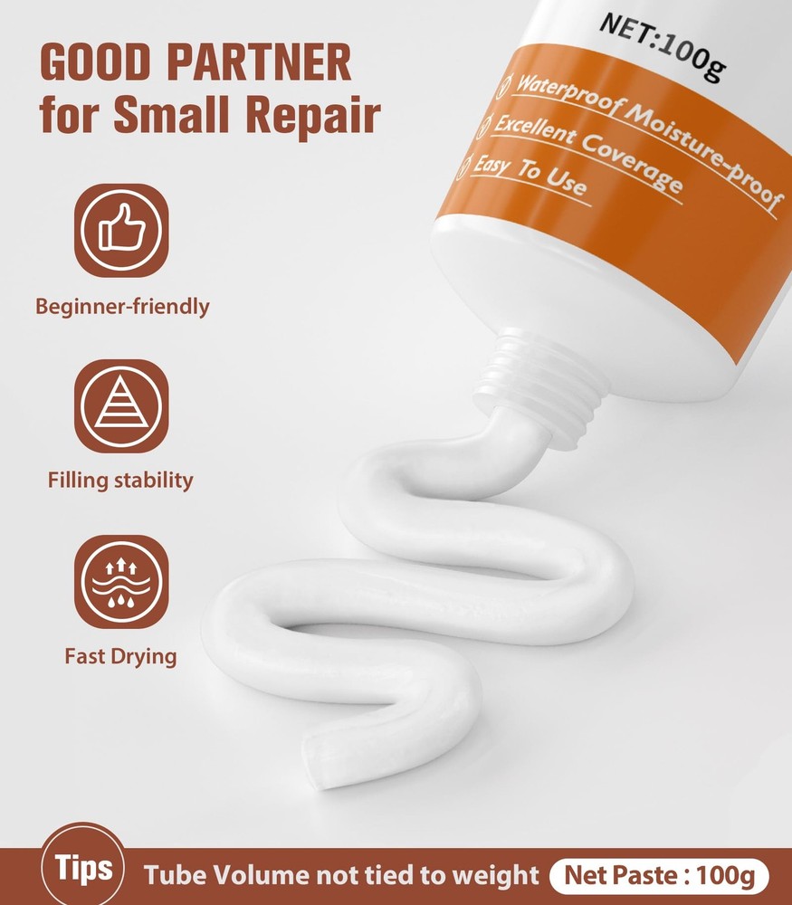 Drywall Repair Kit,Wall Patch Repair Kit,2 Pack Wall Patching Agent,Simple Fi...