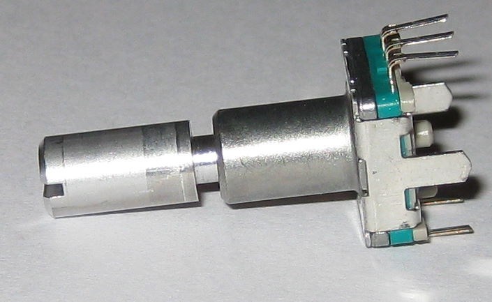 2 X Alps Rotary Encoder w/ Momentary Switch - 30 Detent / 360 Degrees - PC Board