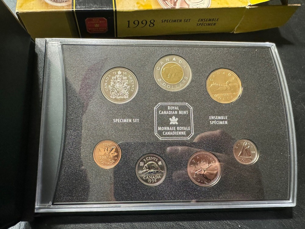 1998 ROYAL CANADIAN MINT SPECIMENT 7 COIN SET