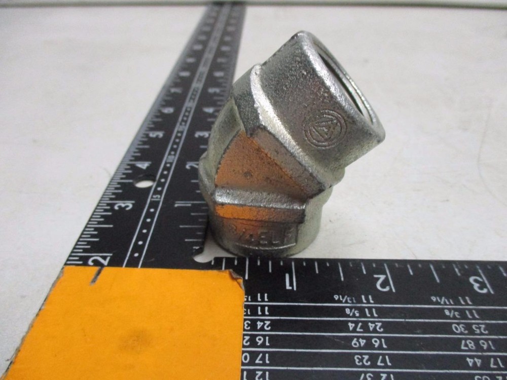 3/4" ELF 45 Degree Female Threaded Steel Conduit Fitting