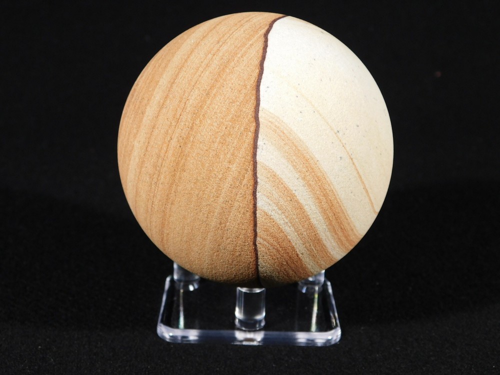 Heavy Duty THREE Post SPHERE Display Stand SMALL Size Clear Acrylic