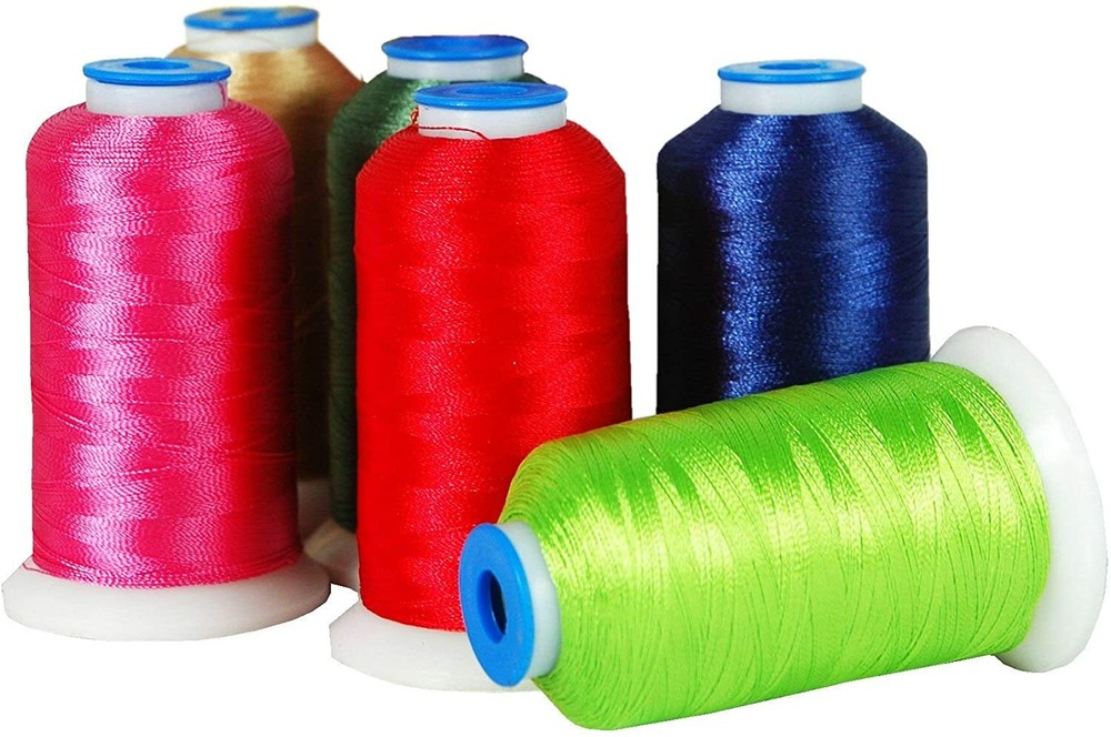 Polyester Embroidery Machine Thread Sets | 1000M Cones 40wt 8 Different Sets