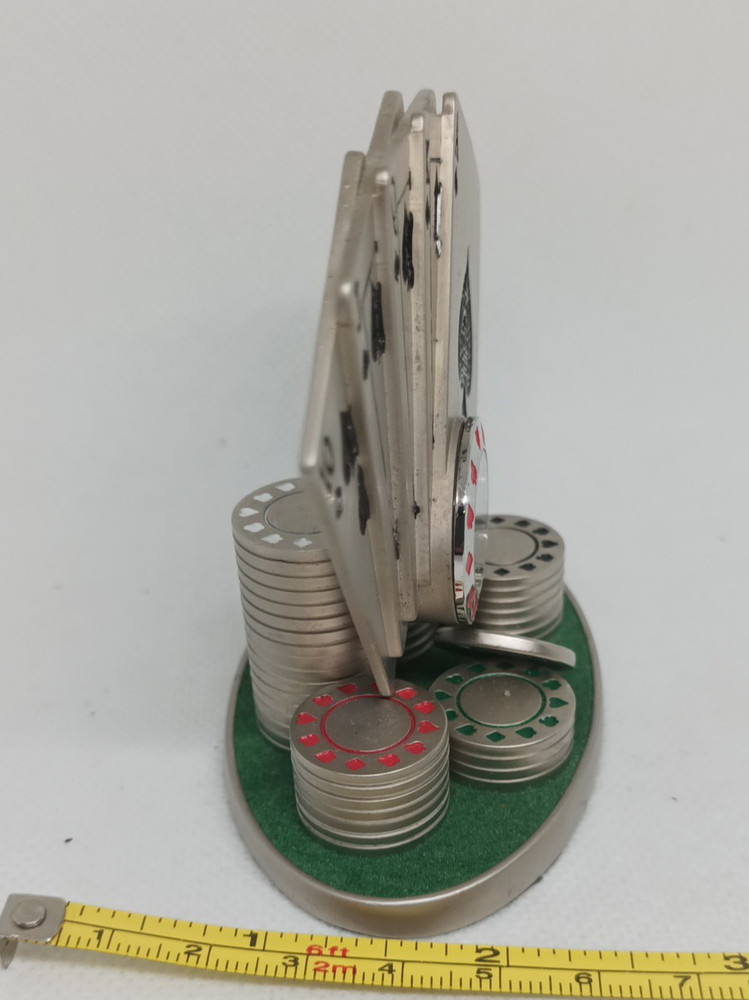 Wm Widdop Miniature Poker Playing Cards Clock
