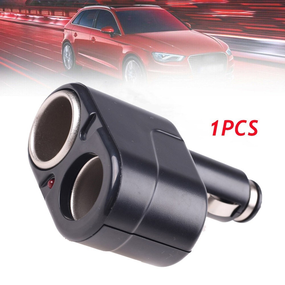 Dual Port Car Socket Adapter Splitter Charger for Mobile and Device Charging