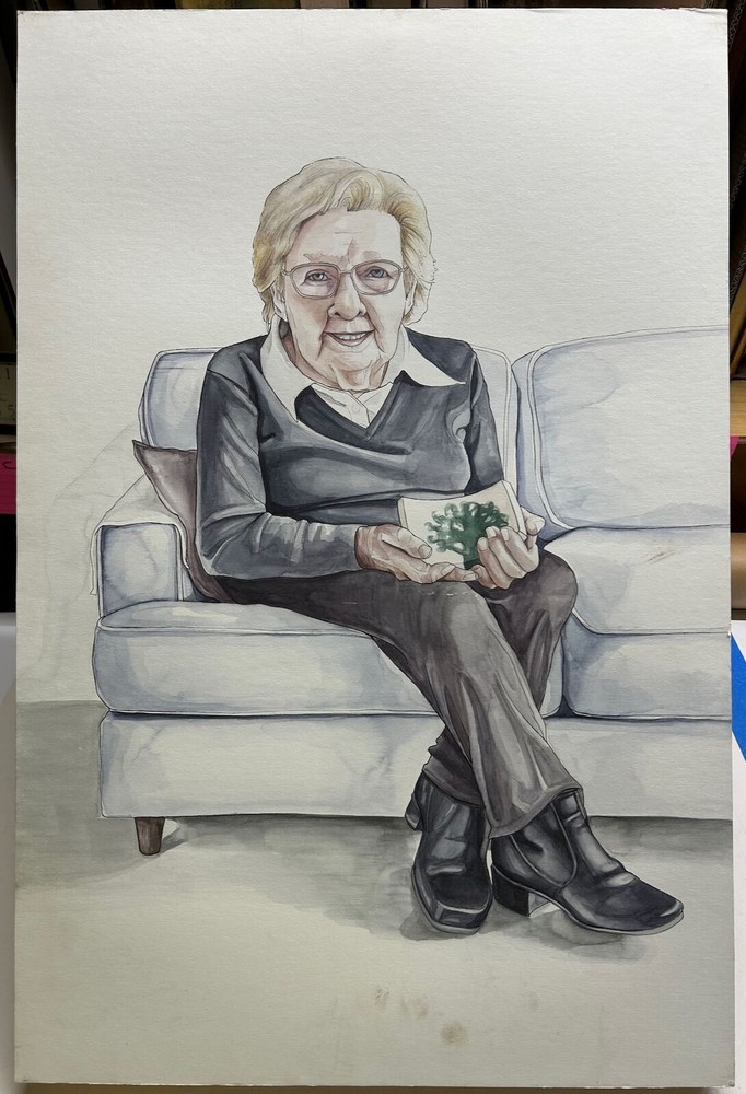 Fran watercolor portrait