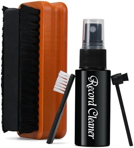 Vinyl record cleaner kit brush liquid stylus