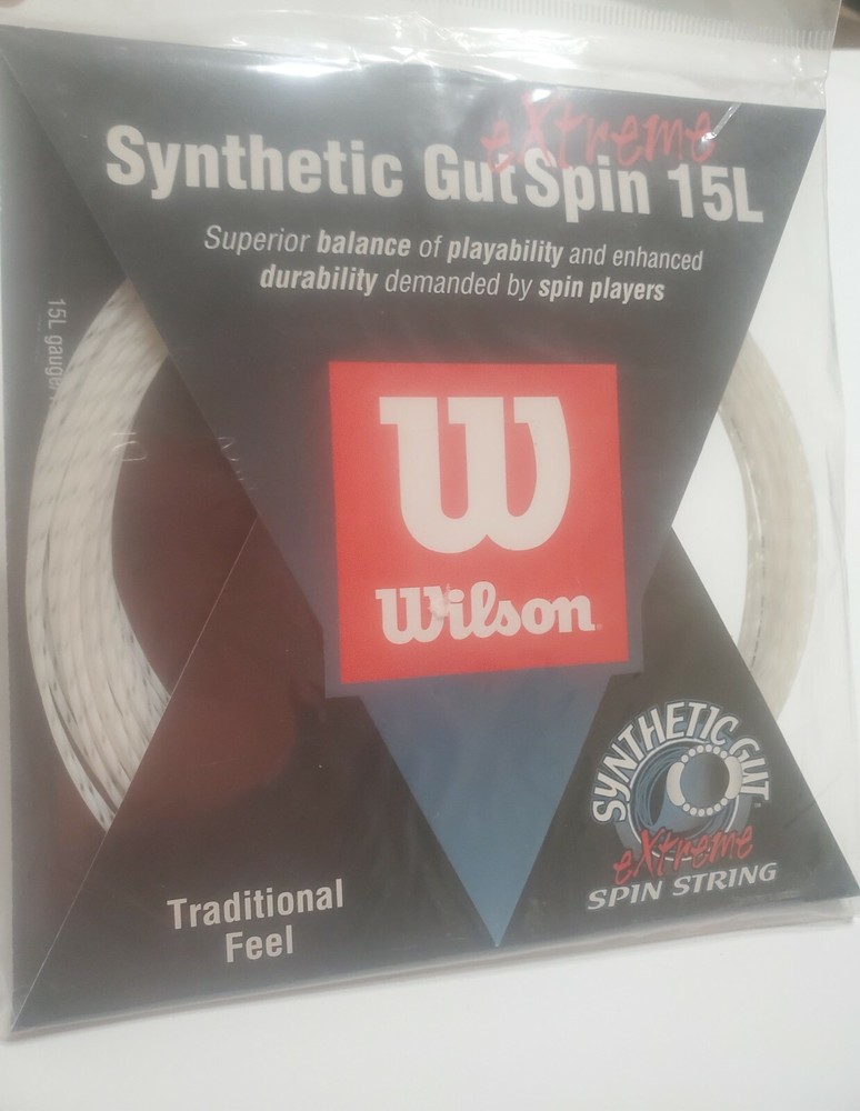 Wilson Synthetic Gut Spin extreme 15L White or yellow string