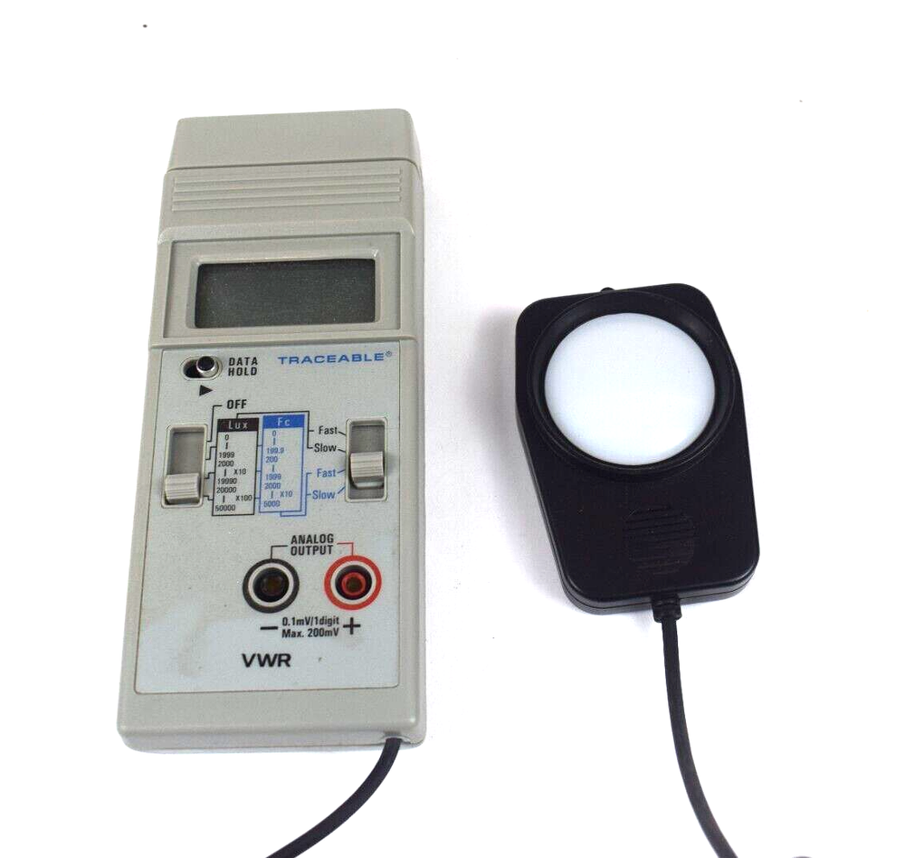 VWR Scientific Dual Range Light Meter 62344-944 Traceable